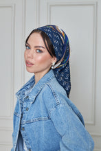 Load image into Gallery viewer, Custom Digital Printed - Turkish Cotton - Navy V design