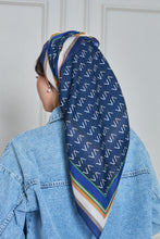 Load image into Gallery viewer, Custom Digital Printed - Turkish Cotton - Navy V design