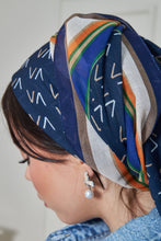Load image into Gallery viewer, Custom Digital Printed - Turkish Cotton - Navy V design