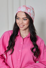 Load image into Gallery viewer, Custom Digital Printed - Turkish Cotton - Pink Leaves