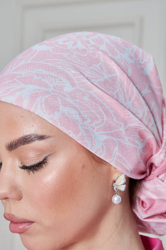 Custom Digital Printed - Turkish Cotton - Dusty Pink Subtle Floral