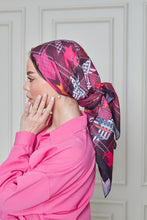 Load image into Gallery viewer, Custom Digital Printed - Turkish Cotton - Cherry Houndstooth Plaid