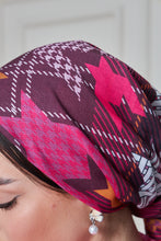 Load image into Gallery viewer, Custom Digital Printed - Turkish Cotton - Cherry Houndstooth Plaid