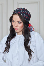 Load image into Gallery viewer, Custom Digital Printed - Turkish Cotton - Black V design