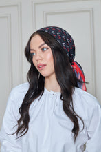 Load image into Gallery viewer, Custom Digital Printed - Turkish Cotton - Black V design