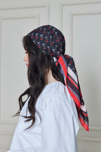 Load image into Gallery viewer, Custom Digital Printed - Turkish Cotton - Black V design