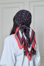 Load image into Gallery viewer, Custom Digital Printed - Turkish Cotton - Black V design
