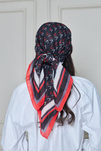 Load image into Gallery viewer, Custom Digital Printed - Turkish Cotton - Black V design