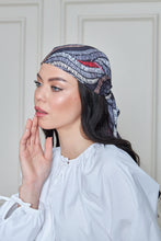 Load image into Gallery viewer, Custom Digital Printed - Turkish Cotton Square Scarf - Grey Roots