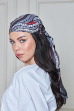Load image into Gallery viewer, Custom Digital Printed - Turkish Cotton Square Scarf - Grey Roots
