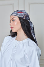 Load image into Gallery viewer, Custom Digital Printed - Turkish Cotton Square Scarf - Grey Roots