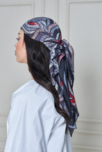 Load image into Gallery viewer, Custom Digital Printed - Turkish Cotton Square Scarf - Grey Roots