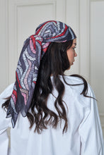 Load image into Gallery viewer, Custom Digital Printed - Turkish Cotton Square Scarf - Grey Roots