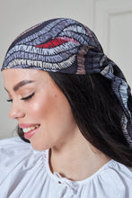 Load image into Gallery viewer, Custom Digital Printed - Turkish Cotton Square Scarf - Grey Roots