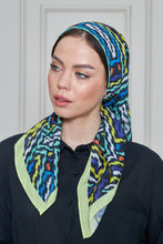 Load image into Gallery viewer, Custom Digital Printed - Turkish Cotton Square Scarf - Retro Bold