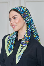 Load image into Gallery viewer, Custom Digital Printed - Turkish Cotton Square Scarf - Retro Bold