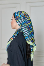 Load image into Gallery viewer, Custom Digital Printed - Turkish Cotton Square Scarf - Retro Bold