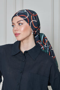 Custom Digital Printed - Turkish Cotton - Circle Doodles