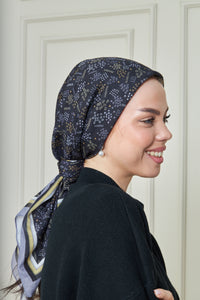 Custom Digital Printed - Turkish Cotton - Shape Clusters Black