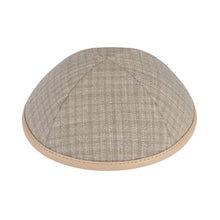 Load image into Gallery viewer, Tan Plaid with Beige Leather Rim - Ikippah