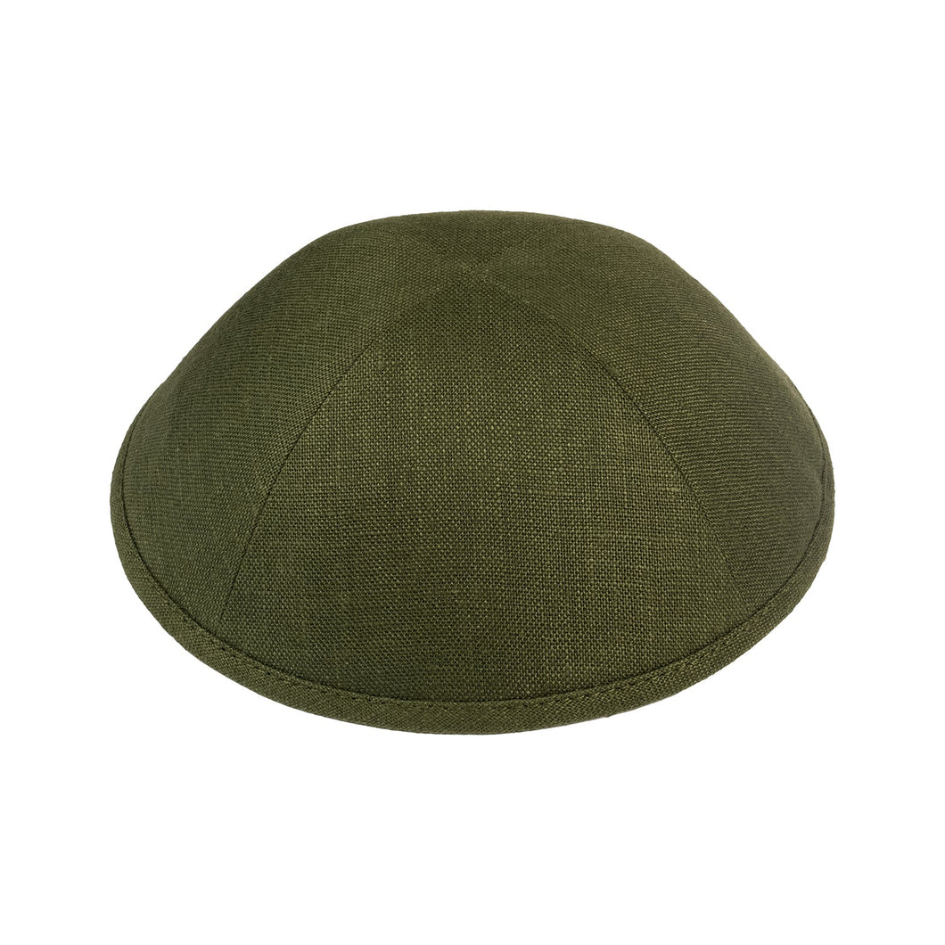 Olive Green Linen - Ikippah