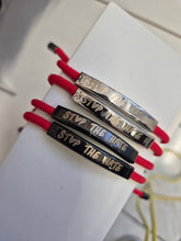 Load image into Gallery viewer, Stop the Hate corded bracelet