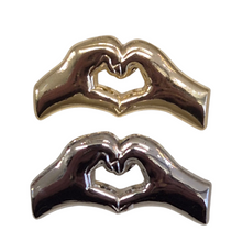 Load image into Gallery viewer, Liri heart hand Pin - Stop the Hate