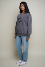 Load image into Gallery viewer, Grey Sweater Sherpa Star David