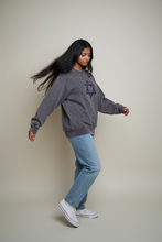 Load image into Gallery viewer, Grey Sweater Sherpa Star David