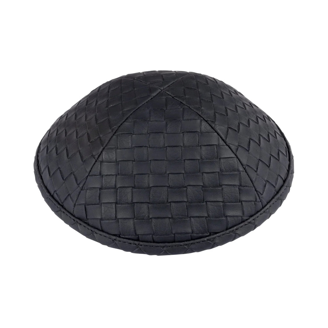 Black woven Leather - Ikippah