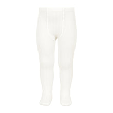 Load image into Gallery viewer, 202 Cream (Off White) - Ribbed Tights Condor
