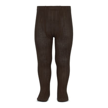 Load image into Gallery viewer, 390 Brown - Ribbed Tights Condor