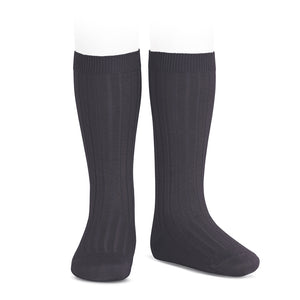 257 Coal - Ribbed Knee-high Condor