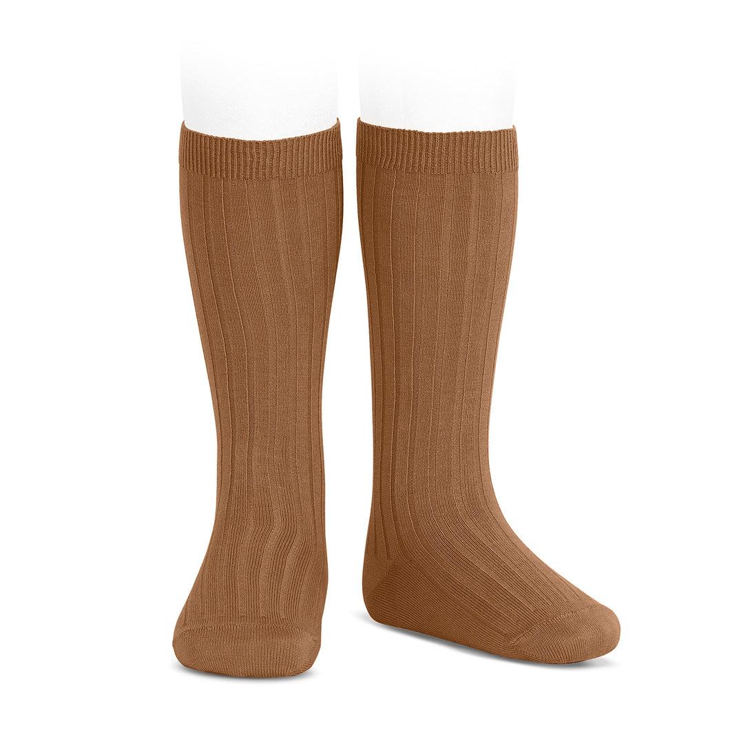 807 Toffee - Ribbed Knee-high Condor