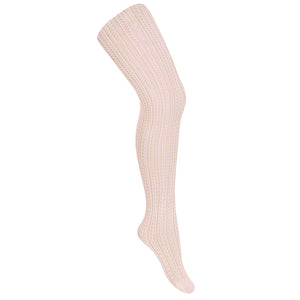 526 Pale Pink - Openwork Pantyhose