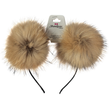 Load image into Gallery viewer, Bowtique london 2 pom fur headband