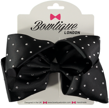 Load image into Gallery viewer, Oversized 8 Inch Bow with Crystals