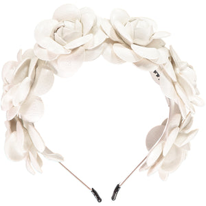 Leatherette Roses Headband