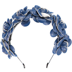 Leatherette Roses Headband