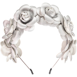 Leatherette Roses Headband