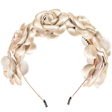 Load image into Gallery viewer, Leatherette Roses Headband