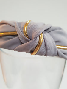 Gold Piping Knot Headband