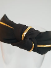 Load image into Gallery viewer, Gold Piping Knot Headband