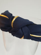 Load image into Gallery viewer, Gold Piping Knot Headband