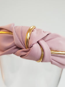 Gold Piping Knot Headband