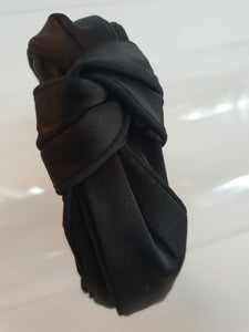 Black Piping knot Headband