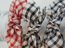 Load image into Gallery viewer, Gingham Bow Headband