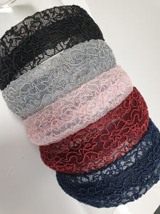 Lace look flat Headband