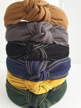 Load image into Gallery viewer, Chino Fabric Knot Headband