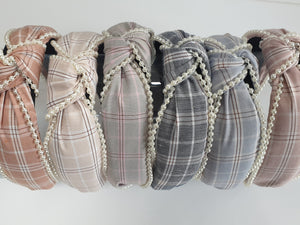 Pearl Edge Plaid Band